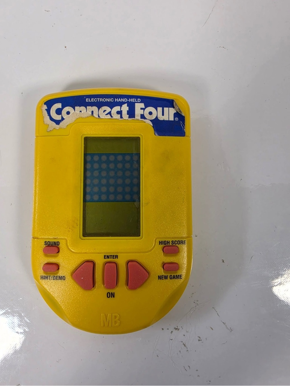 Vintage 1995 Connect Four 4 Electronic Handheld Game Milton Bradley Tested